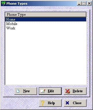 phone types